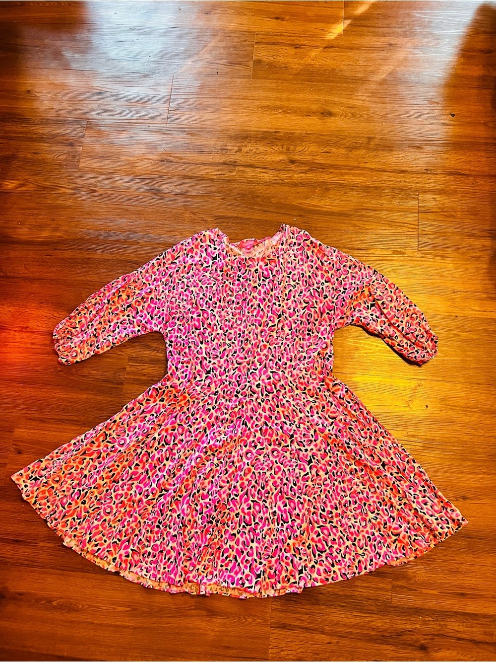 Lilly Pulitzer Pink & Multi Leopard Print Midi Dress size M - Picture 4 of 14